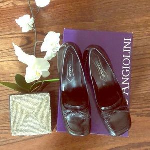 enzo angiolini kailee buckle strap kitten heel